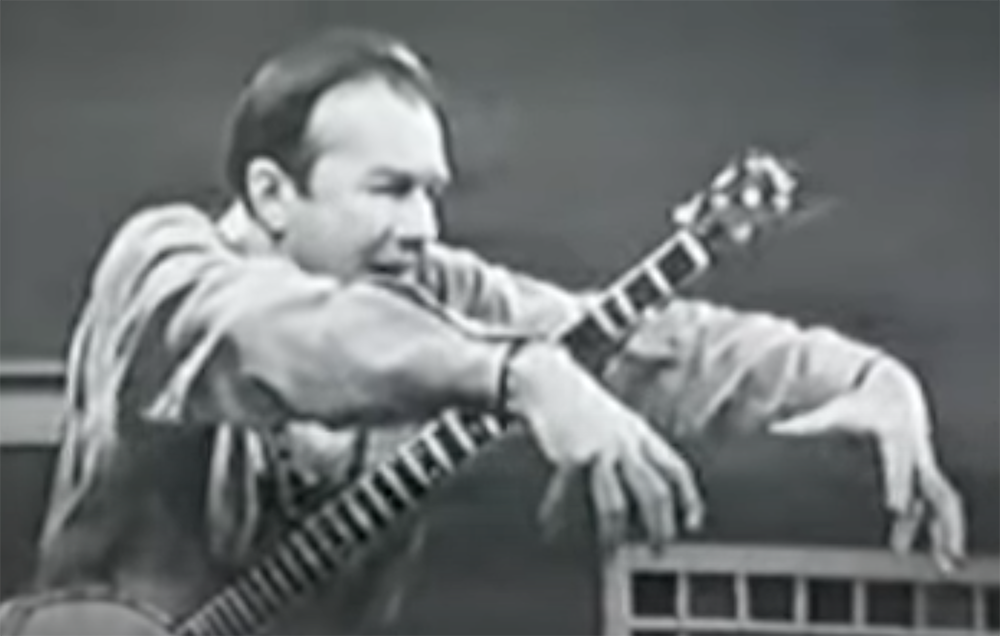 An early performance of Abiyoyo of Pete Seeger's TV show Rainbow Quest